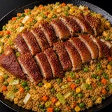 44 Bratreis mit Knusprige Ente