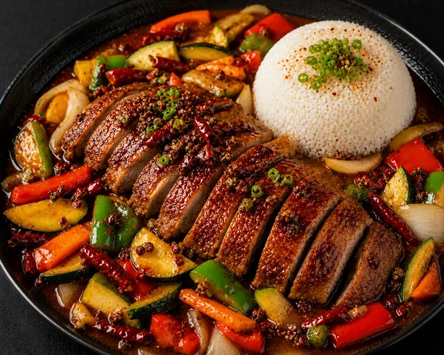 55 Ente Szechuan Art