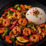 95 Garnelen Szechuan Art