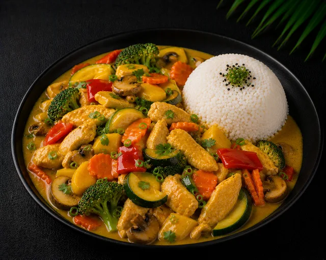 M12 Mango Curry Huhn